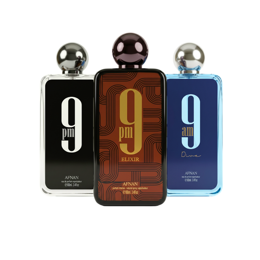 Set 3 Parfema | Afnan 9PM + Afnan 9PM Elixir + 9AM Dive 100 ml