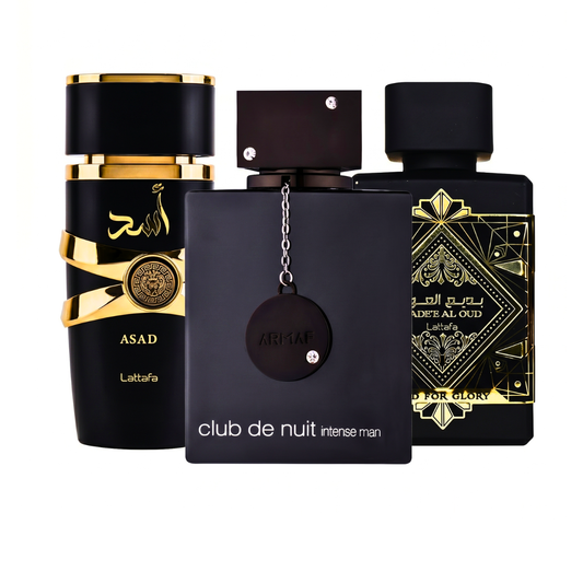 Set 3 Parfema | Club de Nuit Intense Man + Lattafa Asad + Oud for Glory 100 ml