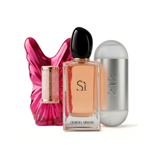 Set od 3 parfema |  Carolina Herrera La Bomba, Giorgio Armani SI, 212 NYC - 100ml