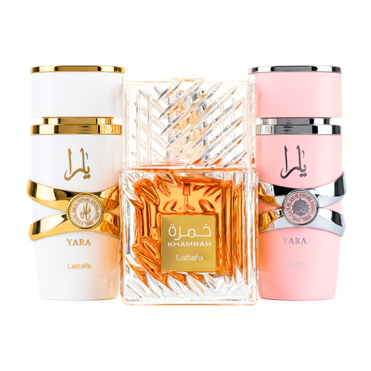 Set 3 Parfema | Yara (Rosa) + Yara Moi + Khamrah 100 ml